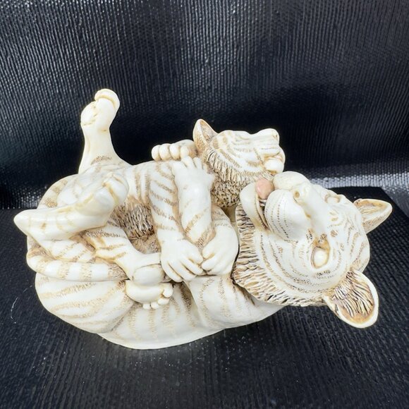 1993 Harmony Kingdom Pride And Joy Tiger and Cub Trinket Box Figurine Resin VTG - Picture 12 of 14